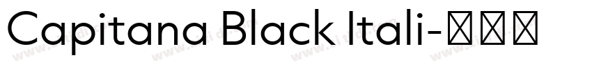 Capitana Black Itali字体转换